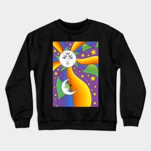 Sun Misses the Moon Crewneck Sweatshirt